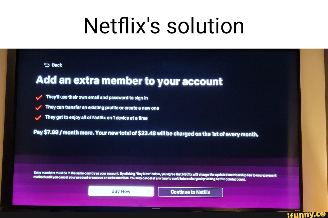 Netflix Extra Member Fee