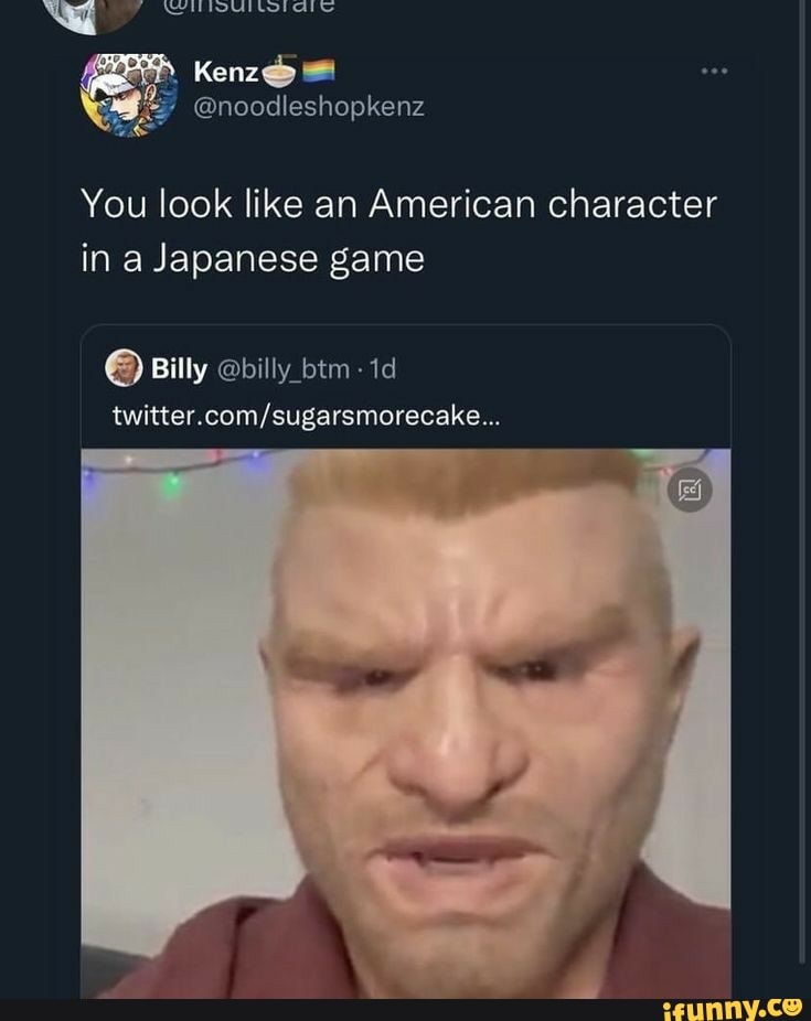 TOULTLO are You look like an American character in a Japanese game ...