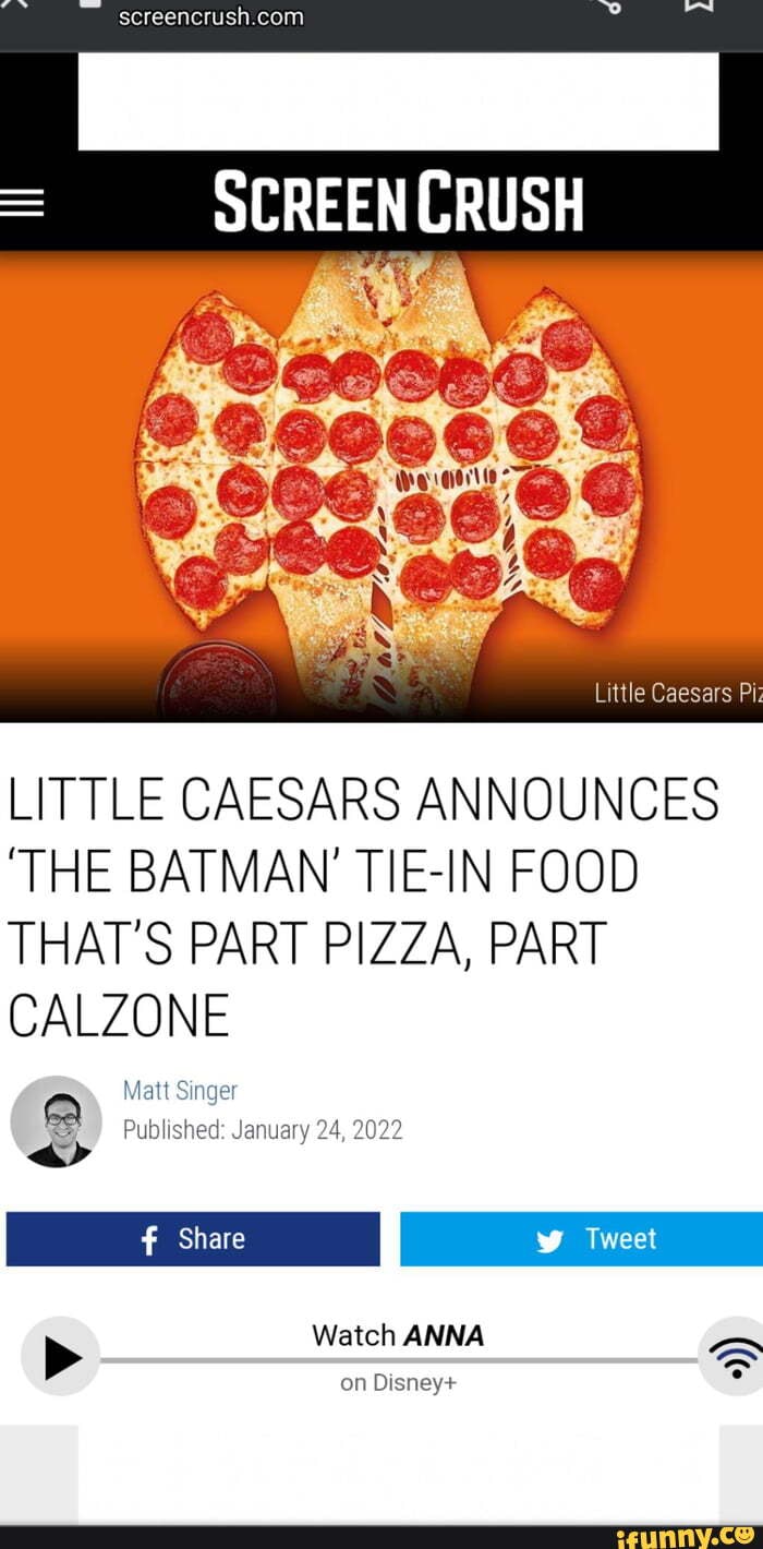 = SCREEN CRUSH Little Caesars Pi LITTLE CAESARS ANNOUNCES 'THE BATMAN