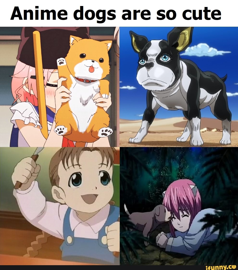 Anime dogs are so cute - )