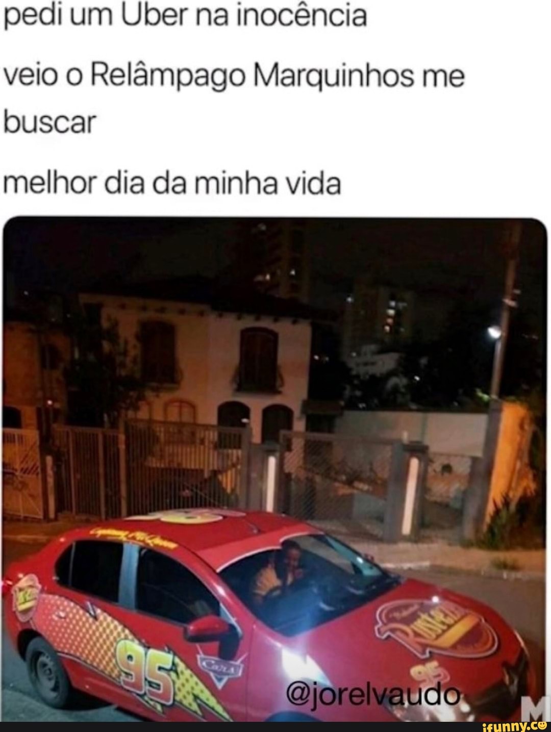 Pedi um Uber na inocência veio o Relâmpago Marquinhos me buscar melhor dia  da minha vida - iFunny Brazil