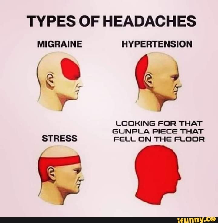 TYPES OF HEADACHES MIGRAINE HYPERTENSION We LOOKING FOR THAT GUNPLA ...