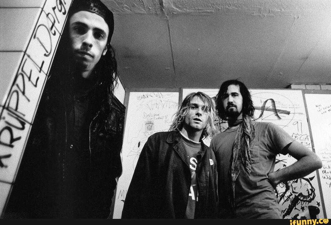 31 years ago today, publicity shots for Nirvana’s album Nevermind of a baby underwater in a