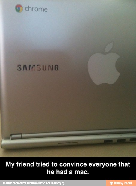My friend tried to convince everyone that
he had a mac. - My friend tried to convince everyone that he had a mac.