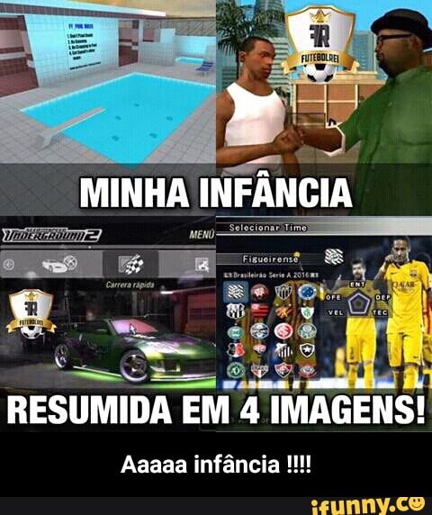 RESUMIDA EM
4 IMAGENS!
Aaaaa infância - Aaaaa infância !!!!