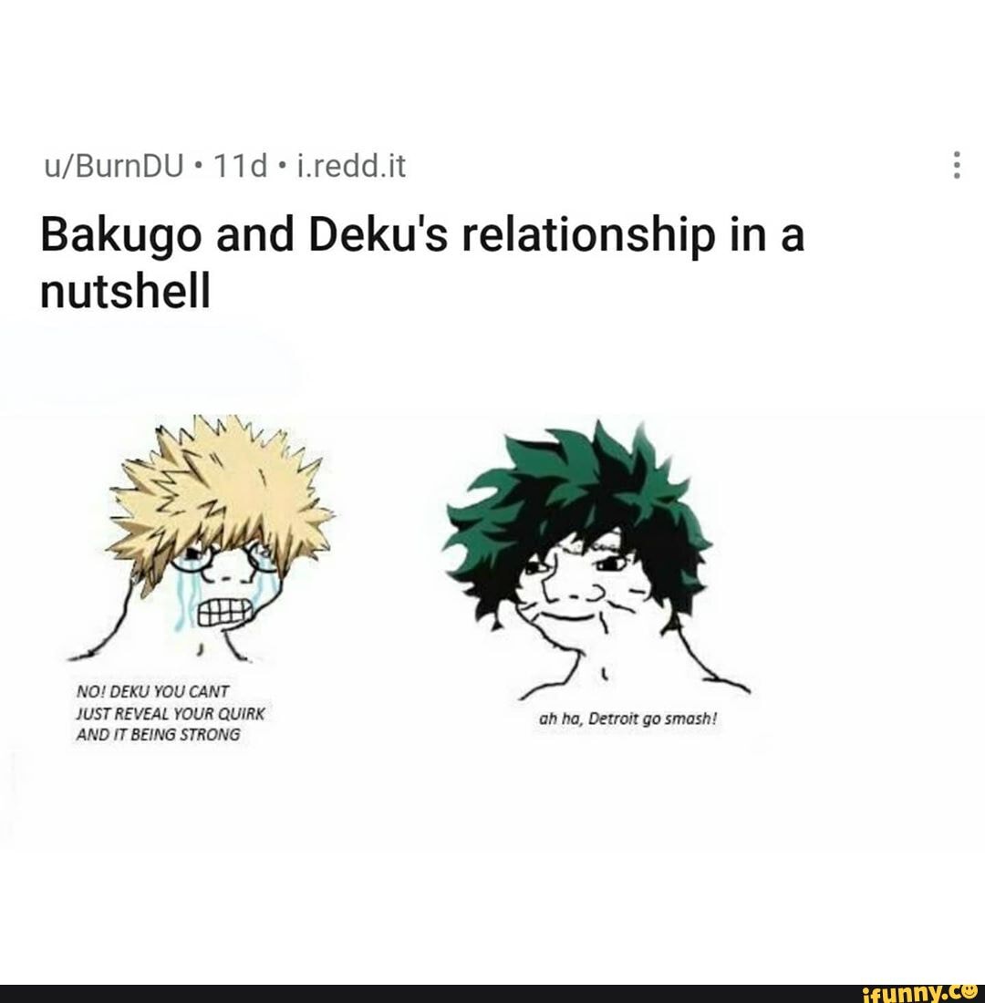 I.redd.it Bakugo and Deku's relationship in a nutshell NO! DEKU YOU ...