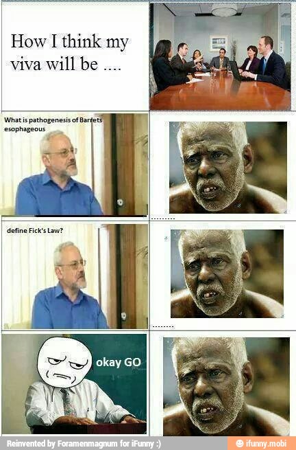 How I think my
viva will be