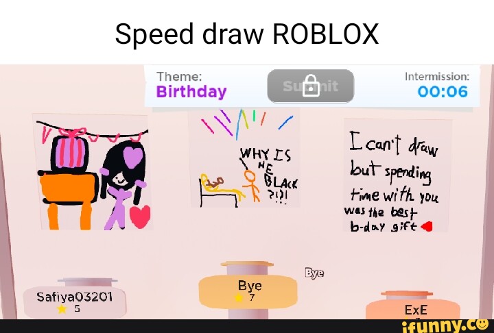 Speed Draw But I Can't Draw! - Roblox 