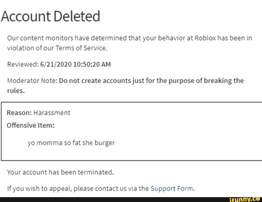 Account Deleted Our content monitors have determined that your ...