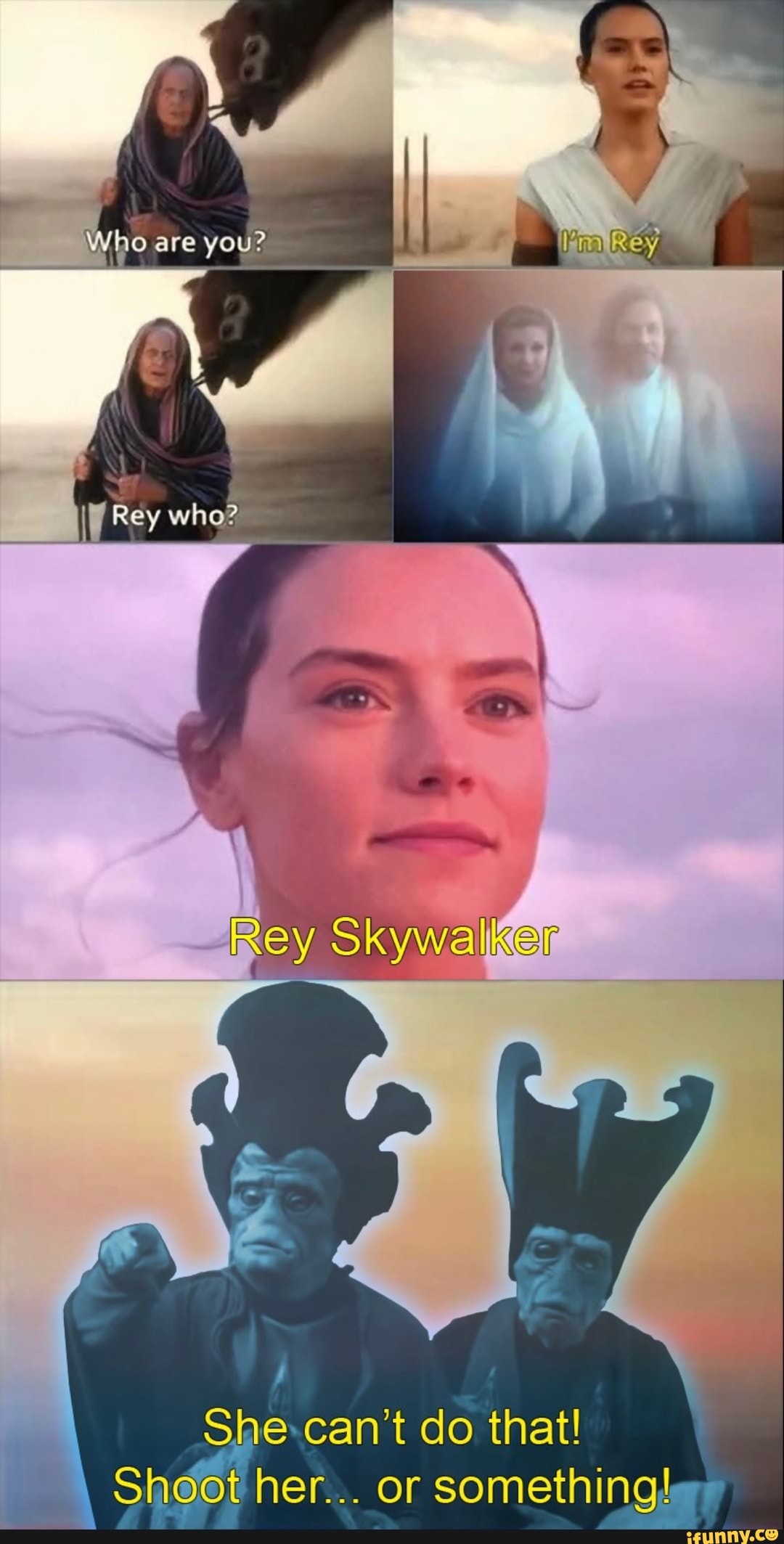 Are You I Rey Who Rey Skywalker Her Or Something She Cant Do That Sheet Her Ifunny