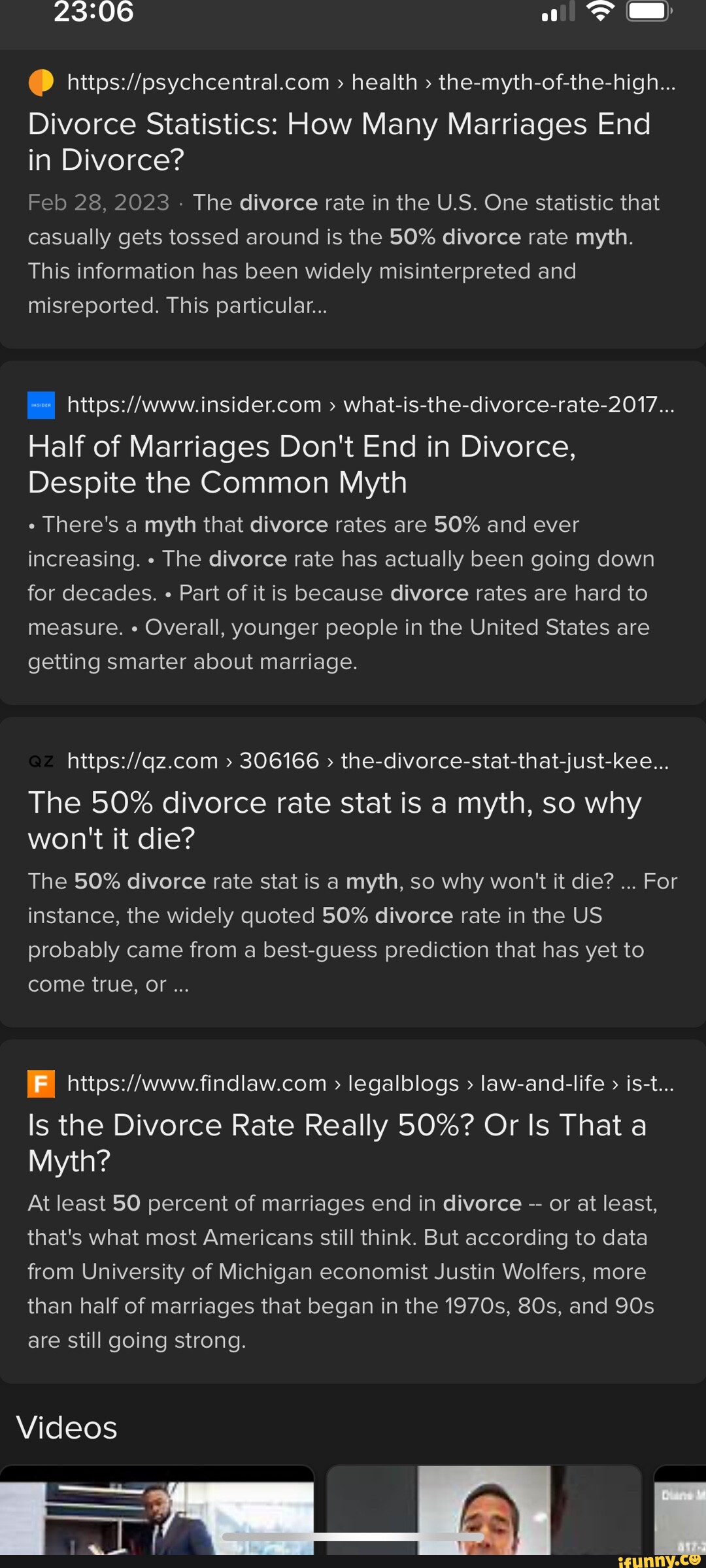 Health > the-myth-of-the-high... Divorce Statistics: How Many Marriages ...