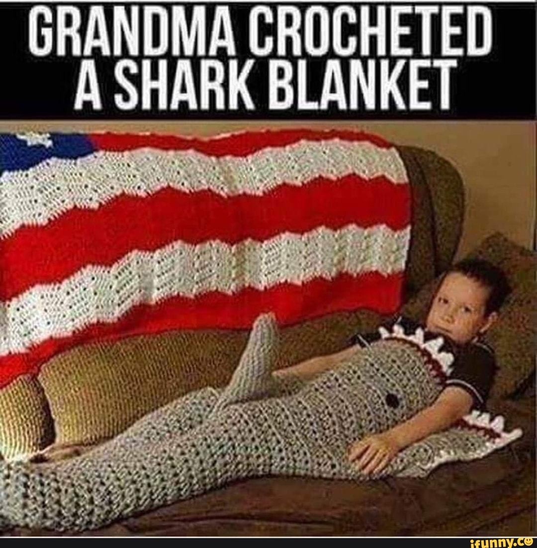 MA CROCHETED RK BLANKET
ND SHA
GRA