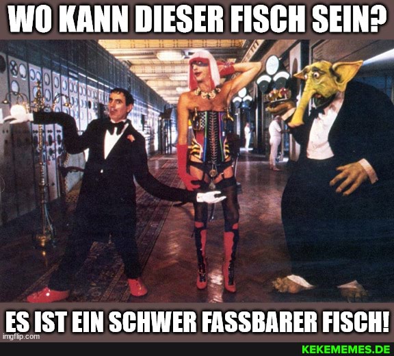 WO KANN DIESER FISCH SEIN?
ES IST FIN SCHWER ERSSRARER FISO9HI