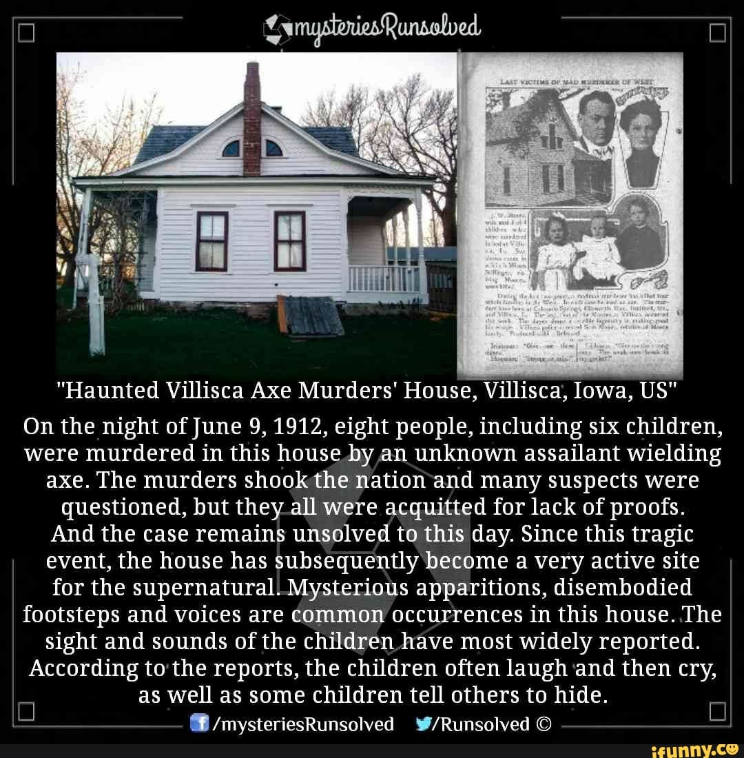 "Haunted Villisca Axe Murders' House, Villisca, Iowa, US" On the night