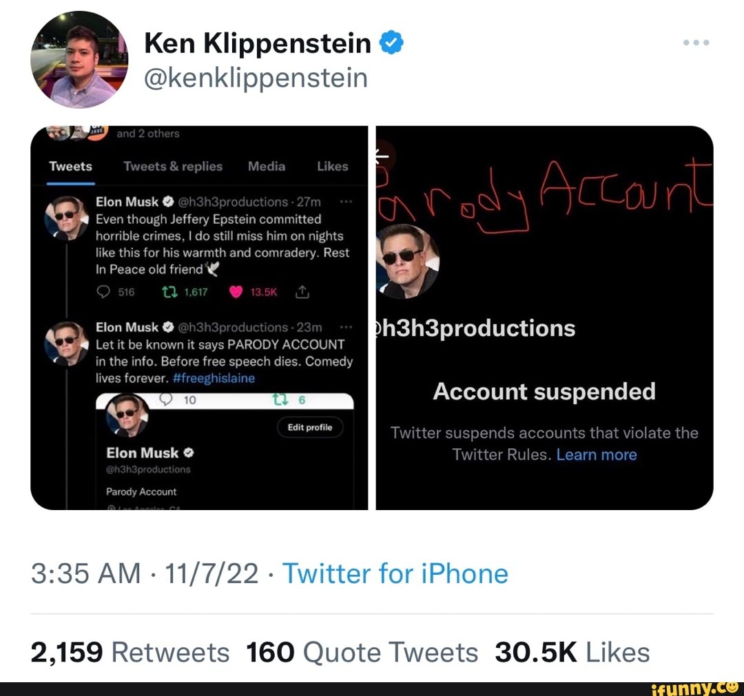 Tweets Ken Klippenstein @kenklippenstein Elon Musk Even Though Jeffery ...