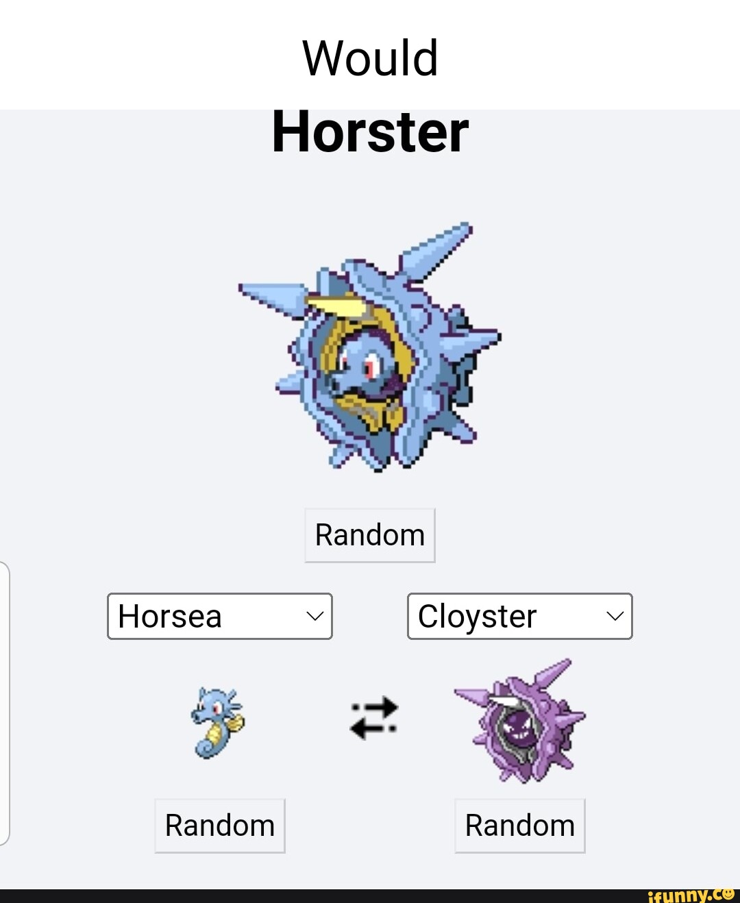 cloyster and onix