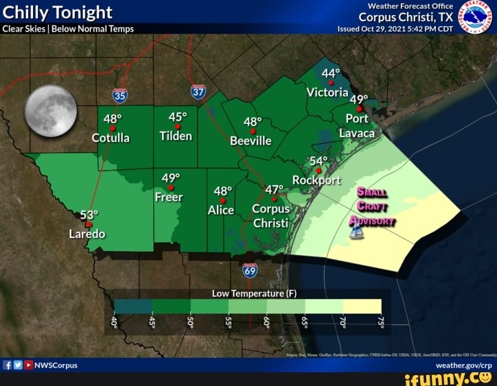 Chilly Tonight Clear Skies I Below Normal Temps age Cotulla Laredo