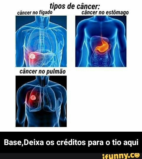 câncer:
câncer no fígado câncer no estômago
Base,Deixa os créditos para o tio aqui - Base,Deixa os créditos para o tio aqui