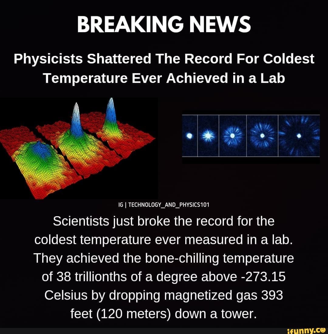 Lowest Temperature Ever Achieved In A Laboratory