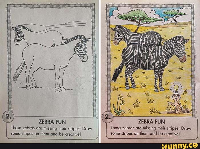 zebra stripe gum meme
