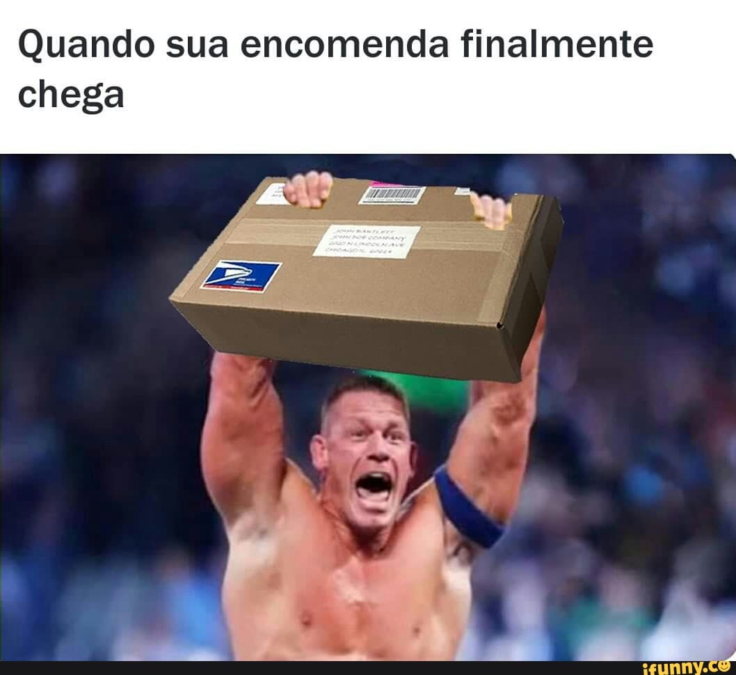 Quando sua encomenda finalmente
chega