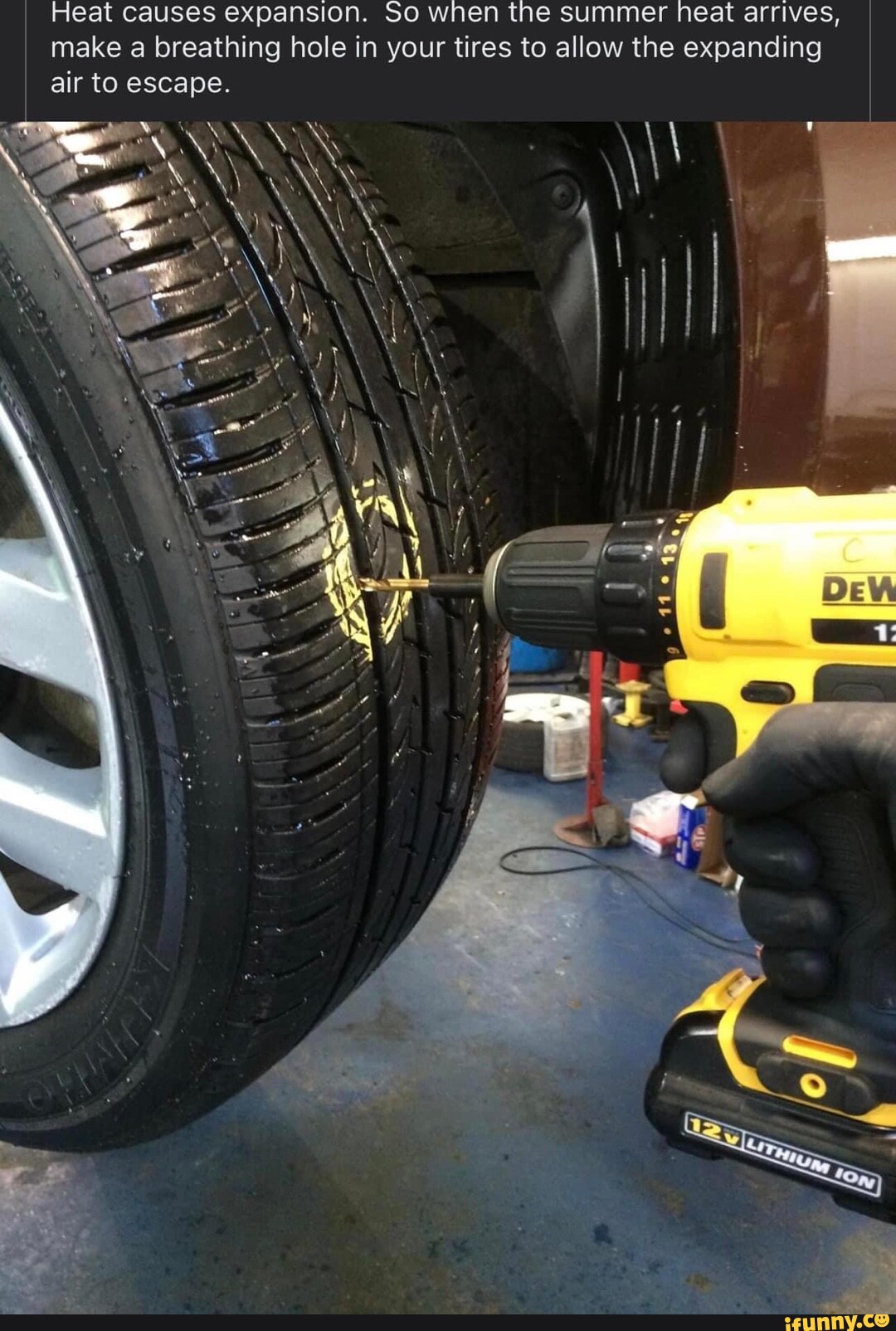 Heat causes expansion. So when the summer heat arrives, make a