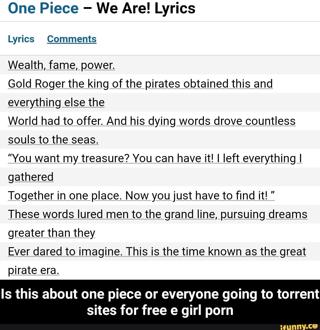 pirates one piece fame｜ TikTok