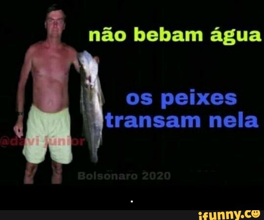 não bebam água
os peixes transam nela - .