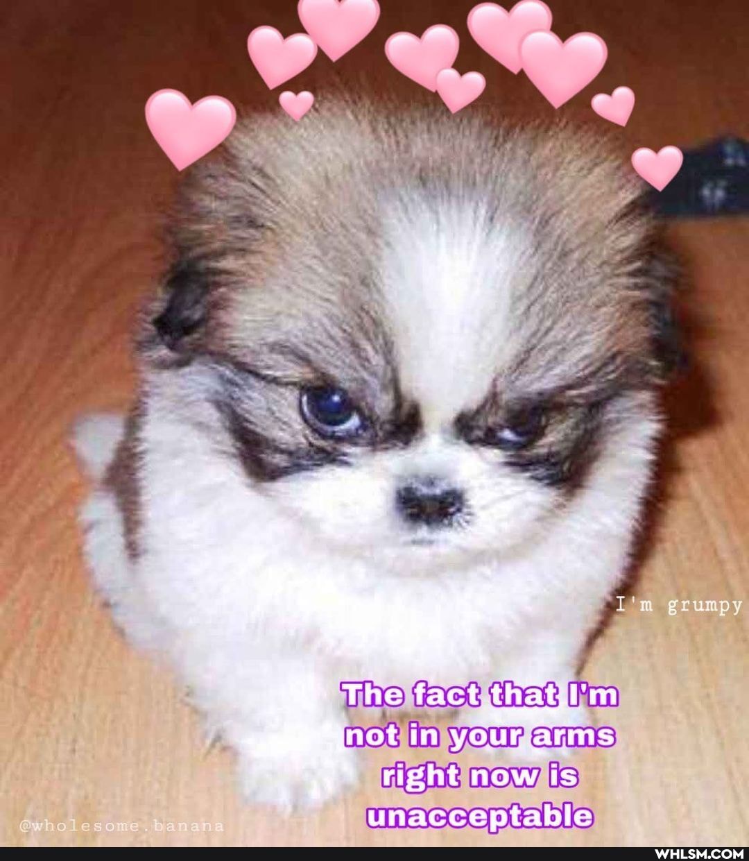 I'a grumpy
The fact that not in your arms
right now is
unacceptable