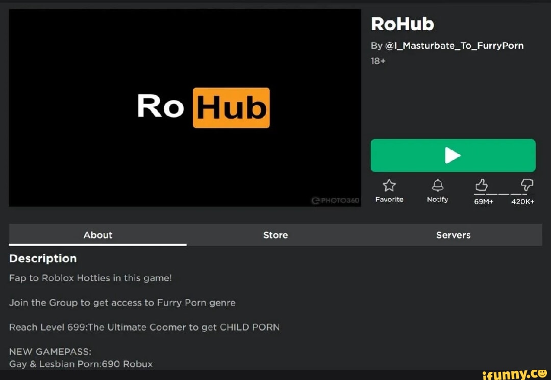 Ro About Store Description Fap to Roblox Hotties in this game! Join the  Group to get