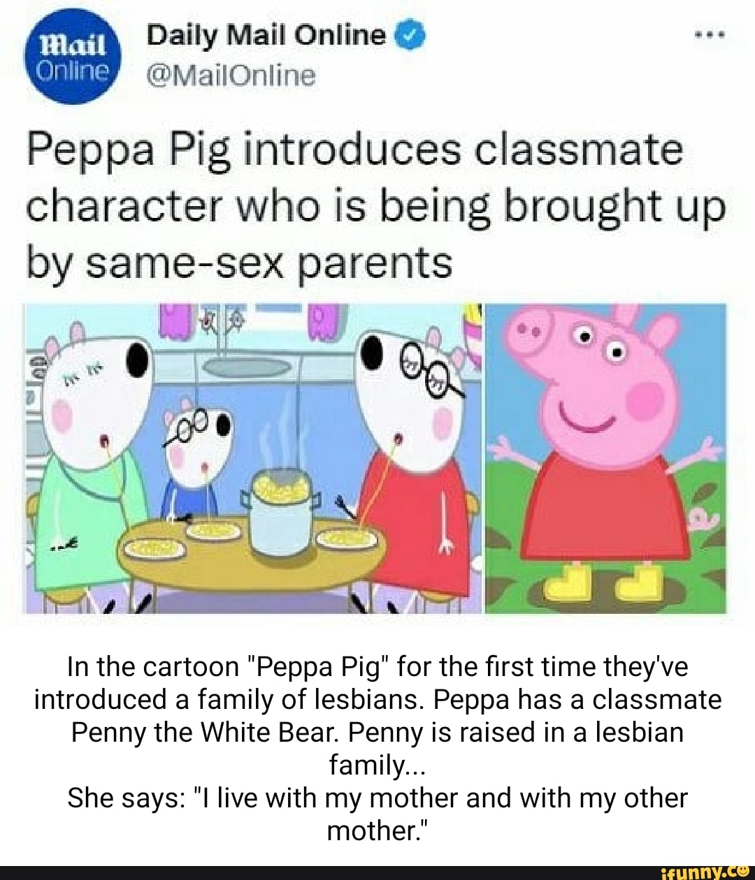 Daily Mail Online Peppa Pig introduces classmate character who is being ...