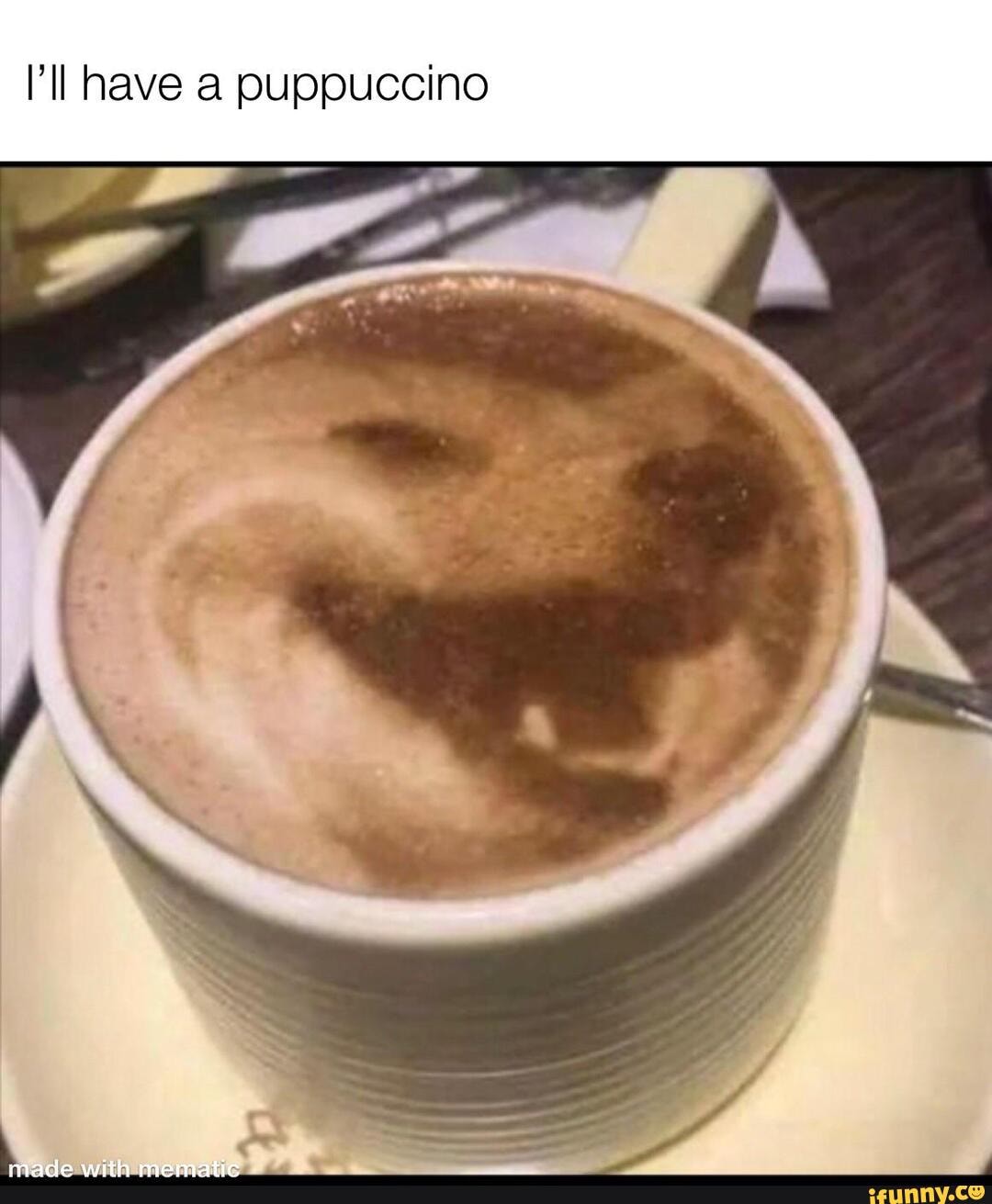 Fl have a puppuccino