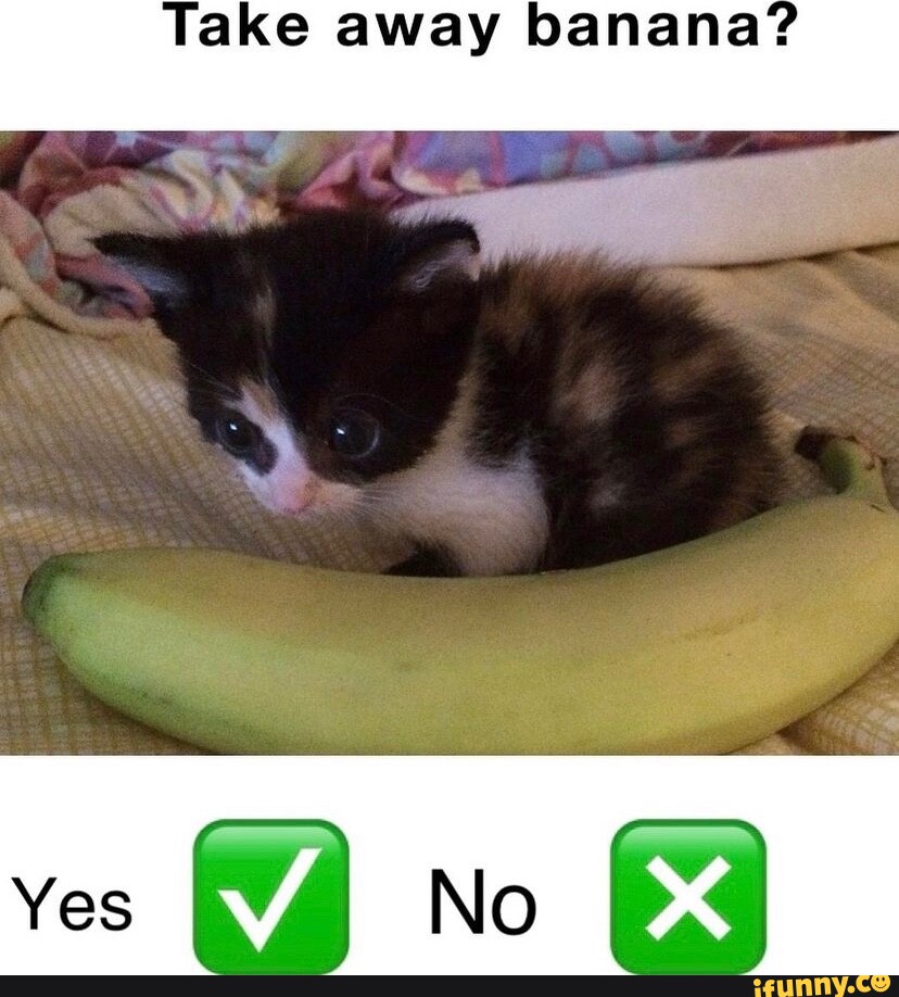 Take away banana? Yes No iFunny