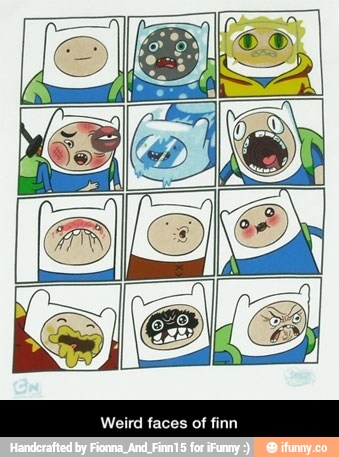Weird faces of finn