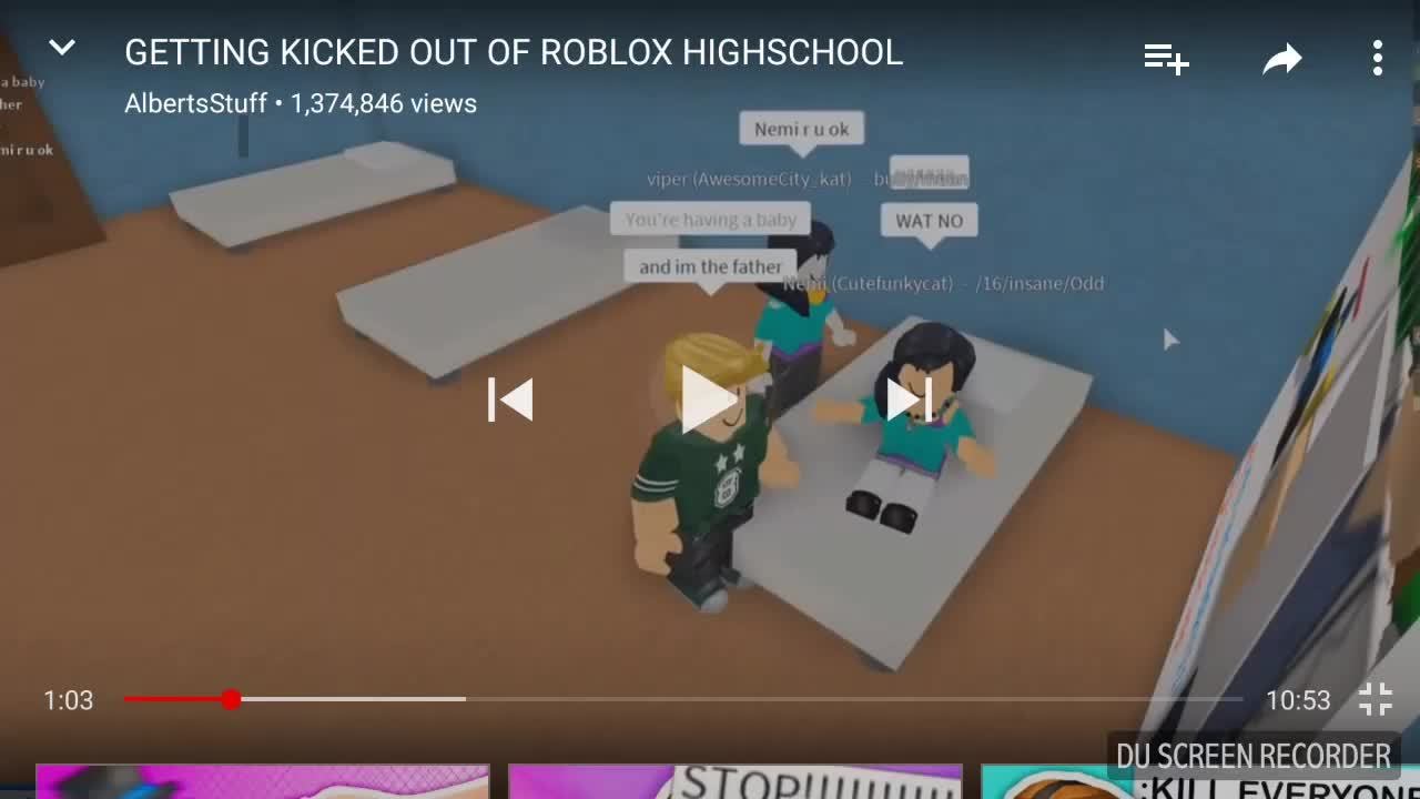 V Getting Kicked Out Of Roblox Highschool E Ifunny - albertsstuff roblox high school