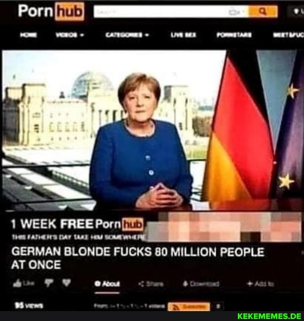 Porn
1 WEEK FREE Porn
hes FATHOOTS DAY
Ar
GERMAN BLONDE FUCKS 80 MILLION PEOPLE AT ONCE