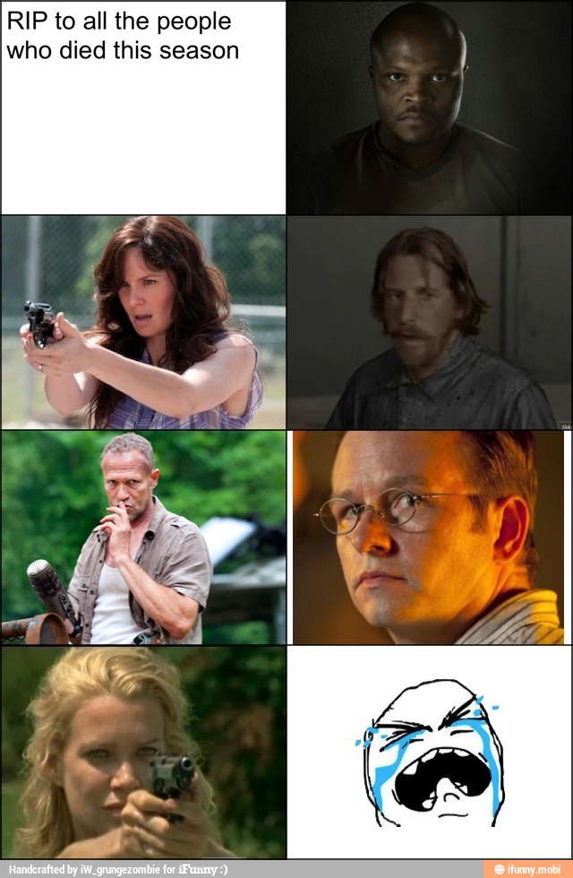 RIP to all the people
who died this season