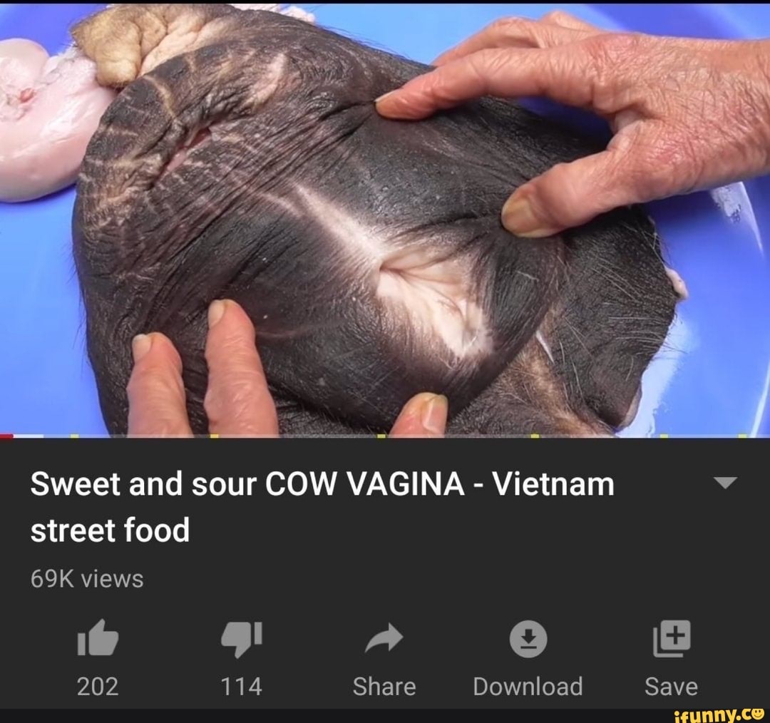 Sweet and sour cow vagina