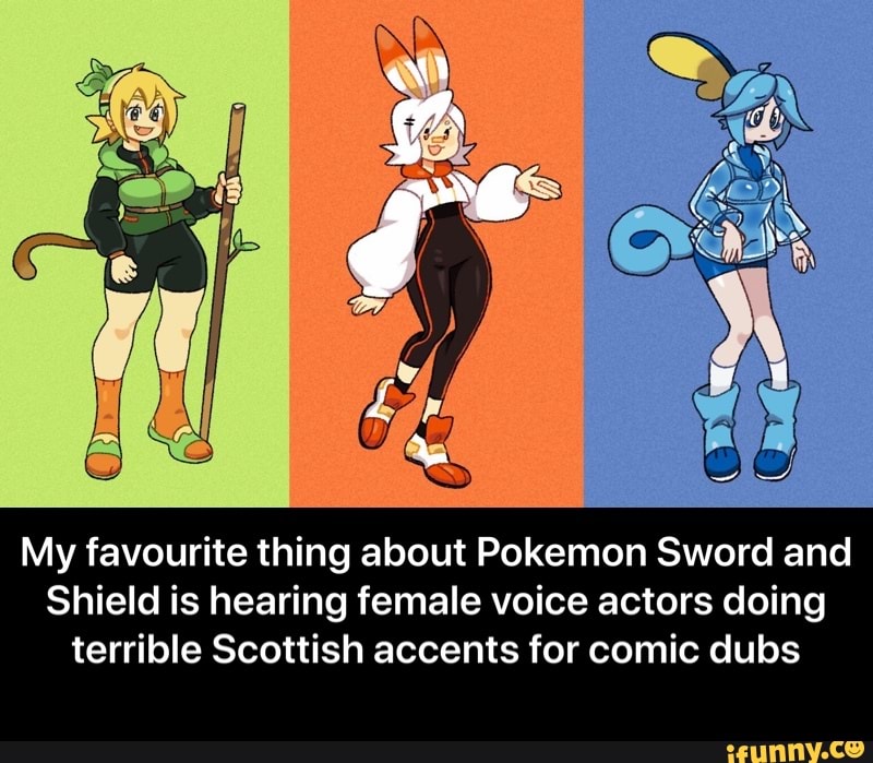 Pokemon Images Pokemon Sword And Shield Scottish Girl Meme