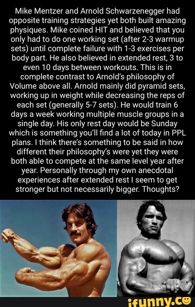 Did Mike Mentzer only do 2 sets?