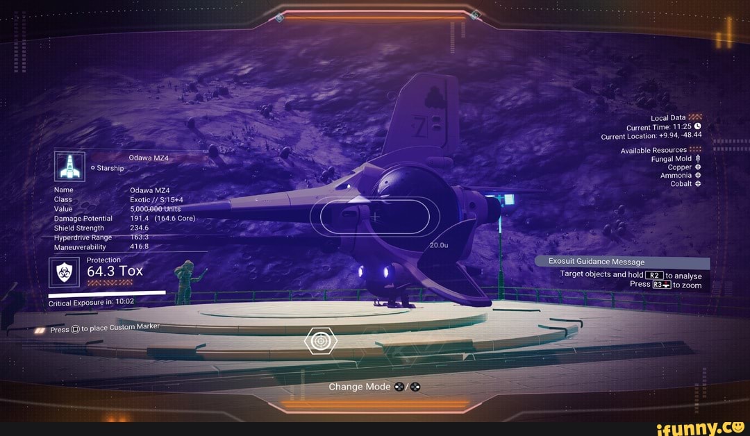 NMS Exotic Starship Name Class Value Damage Potential Shield Strength