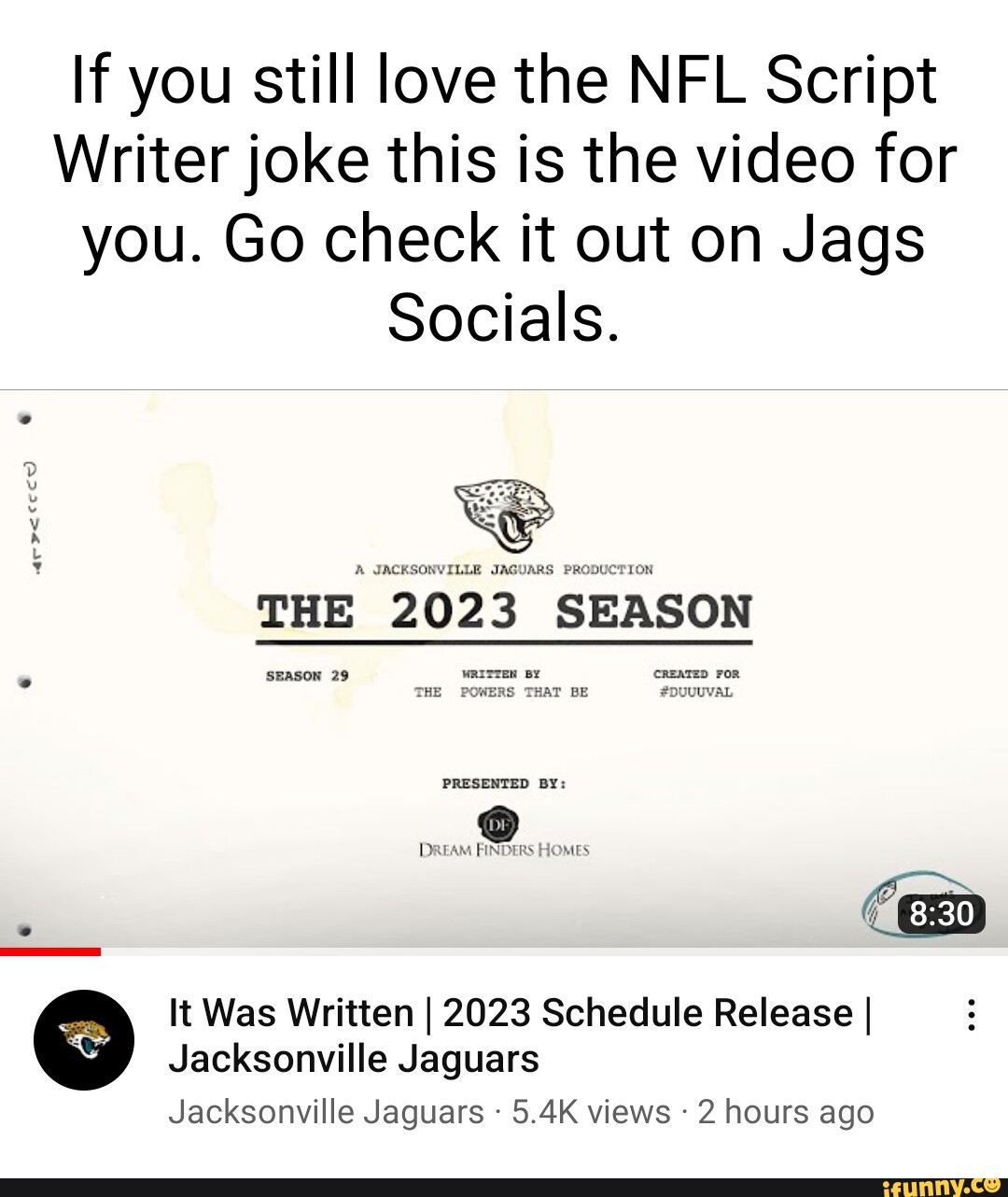 NFL leans into 'script' jokes with hype video for 2023 season