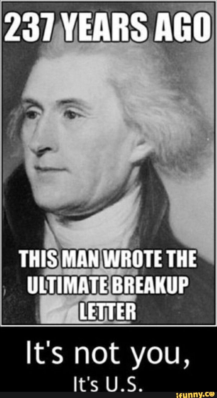 237 YEARS AGO THIS MAN WROTE THE ULTIMATE BREAKUP LETTER It's not you ...