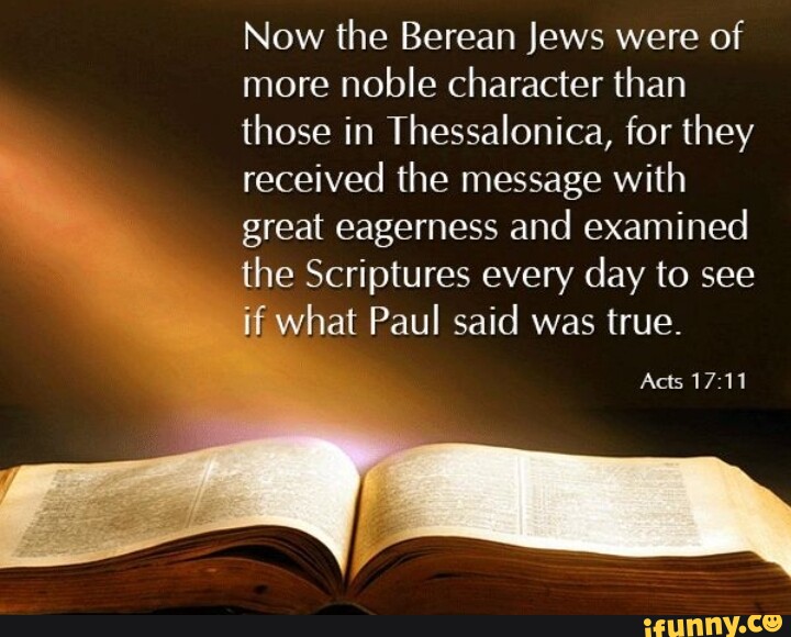 Now the Berean Jews were of more noble character than those in ...