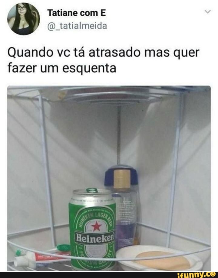 Quando vc tá atrasado mas quer
fazer um esquenta