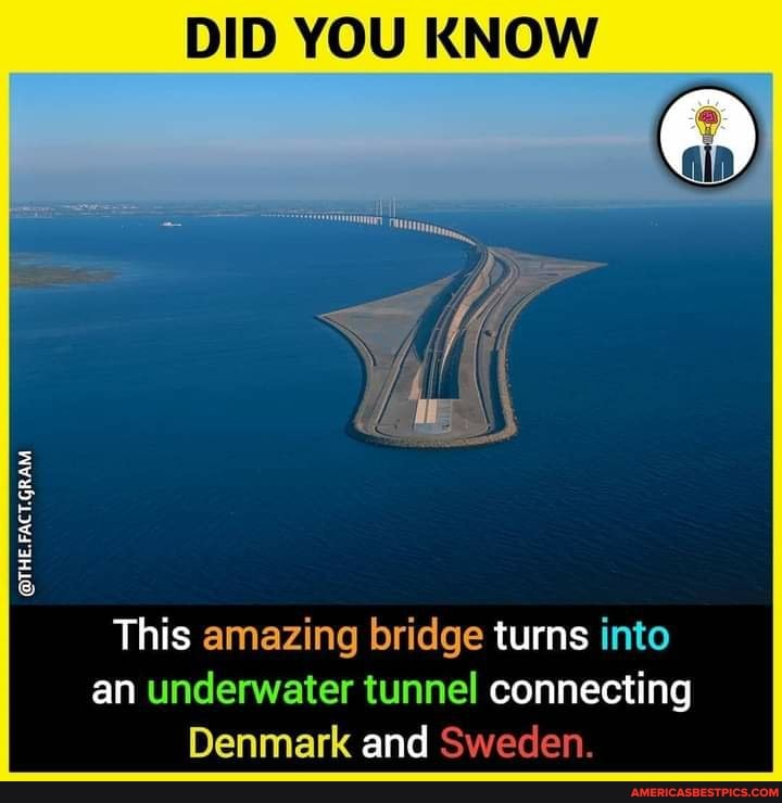 DID YOU KNOW This amazing bridge turns into an underwater tunnel