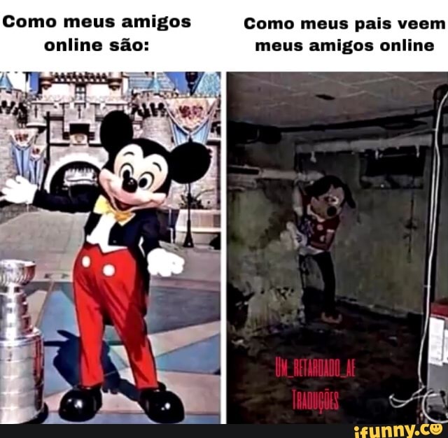 Como meus amigos Como meus pais veem online são: meus amigos online