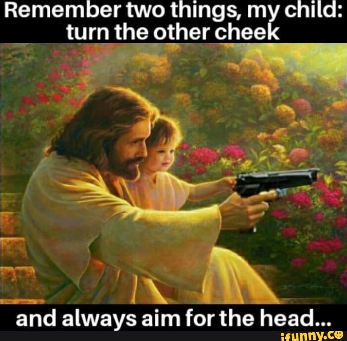 remember-two-things-my-child-turn-the-other-cheek-and-always-aim-for