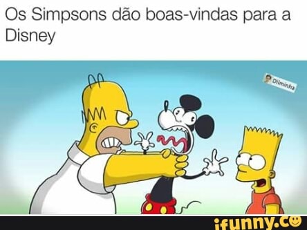 Os Simpsons dão boas-vindas para a
Disney