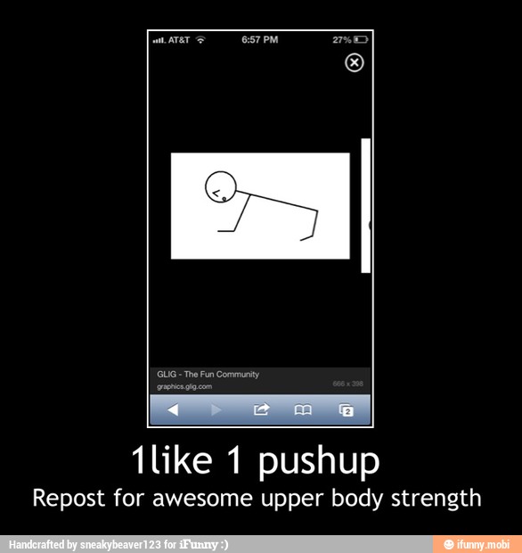 1like 1 pushup
Repost for awesome upper body strength